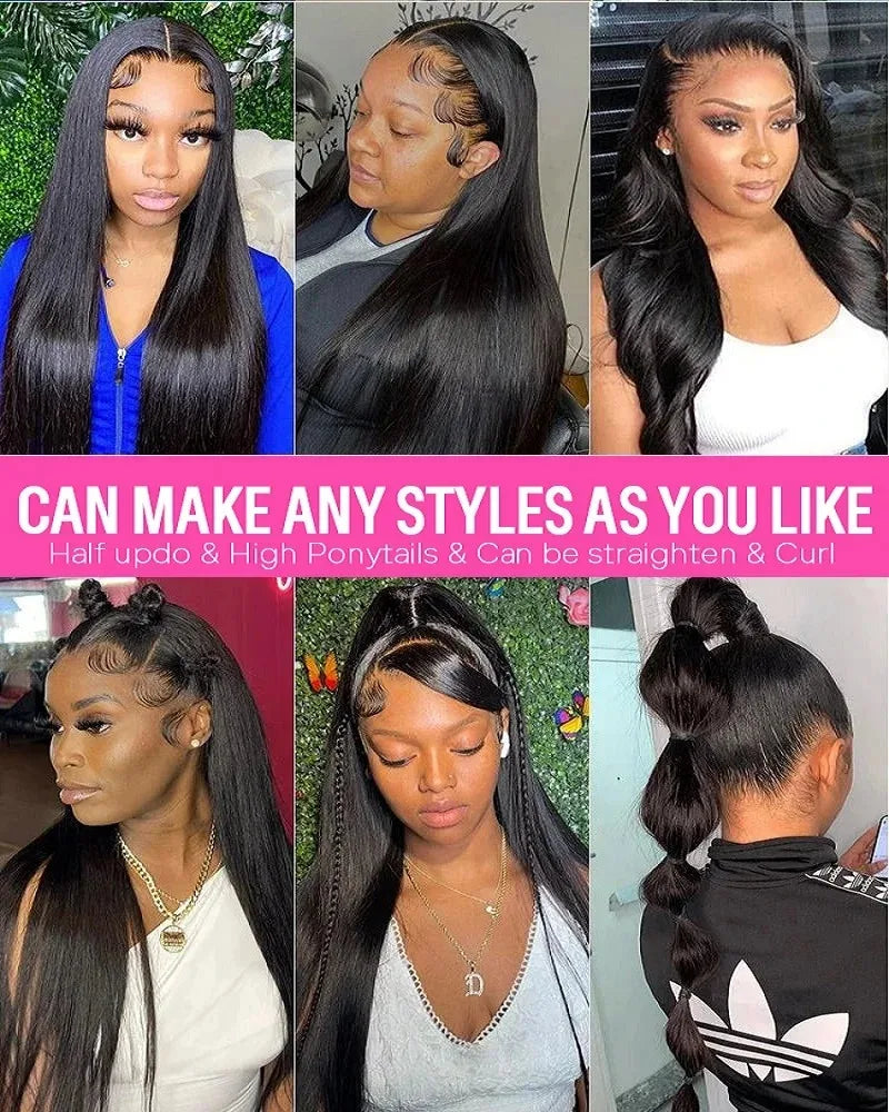 Lace Frontal Wigs Human Hair Bone Straight 13x6 13x4 HD Lace Frontal Wig