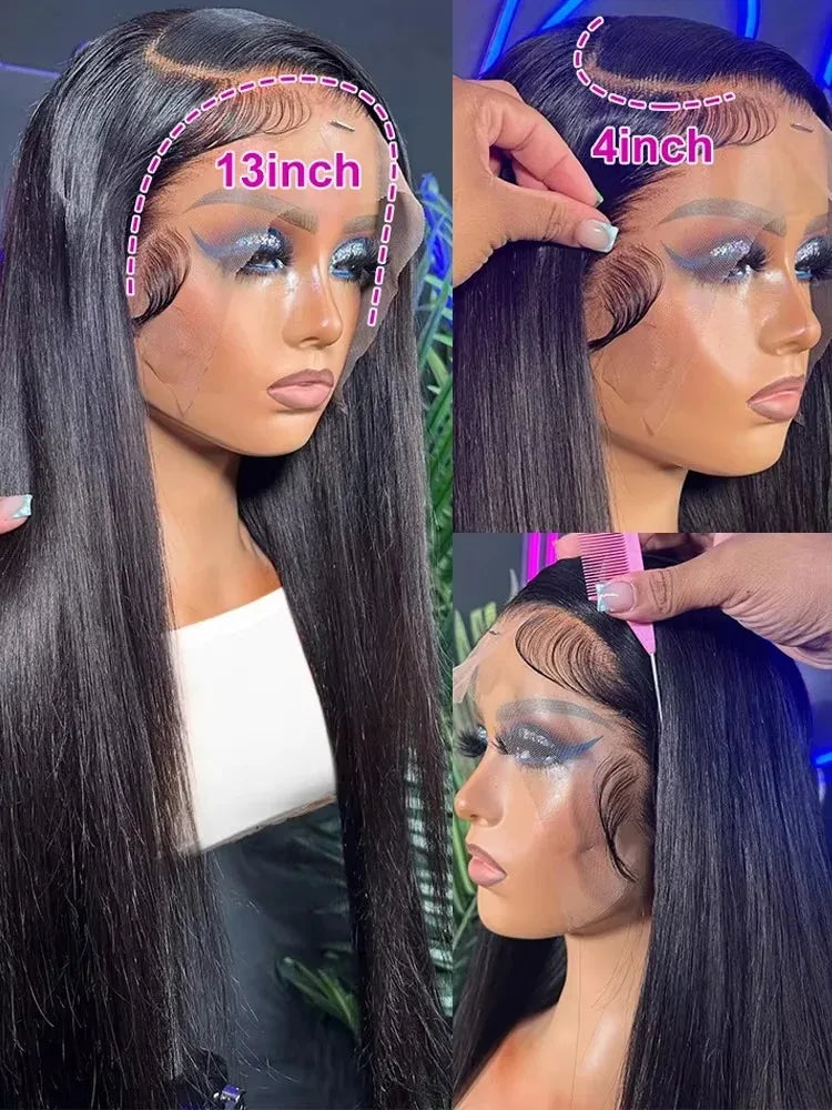 Lace Frontal Wigs Human Hair Bone Straight 13x6 13x4 HD Lace Frontal Wig