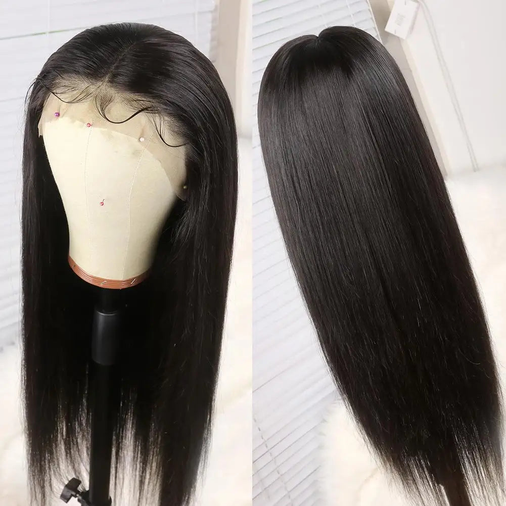 Lace Frontal Wig Brazilian 100% Human Hair Wig Transparent Lace Wigs Cheap Wig