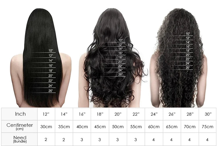 30 40Inch 7x5 Deep Wave Glueless Human Hair Wigs