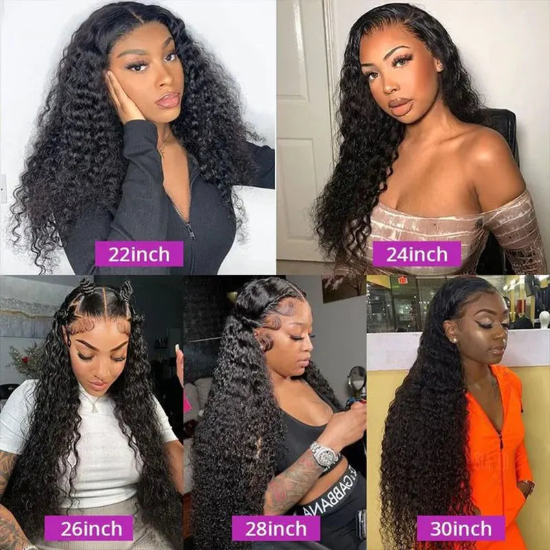 Brazilian Human Hair Wigs Deep Wave Lace Front Wigs