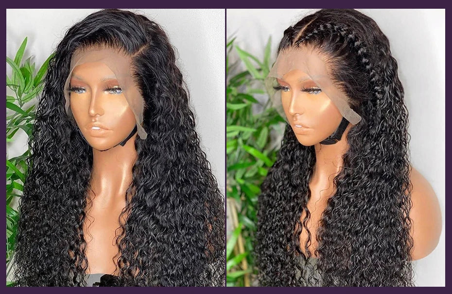 Deep Wave 13x6 HD Lace Front Human Hair Wig Loose Water Curly 13x4 Lace Frontal Wig