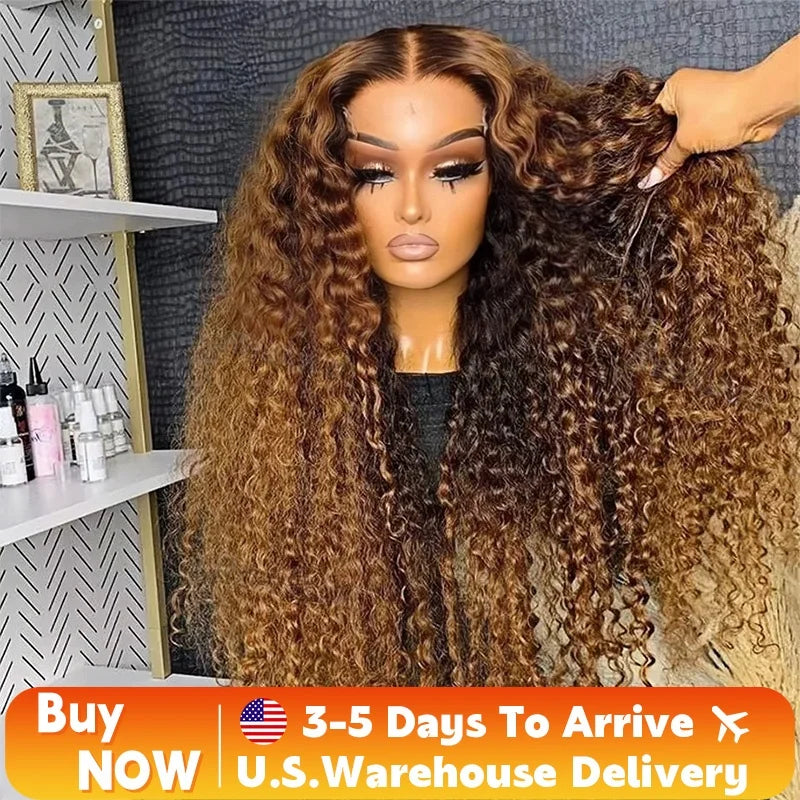 Highlight Wig Human Hair Deep Wave Frontal Wig Hd Lace Wig 13x6 Human Hair 13x4 Water Wave Wigs