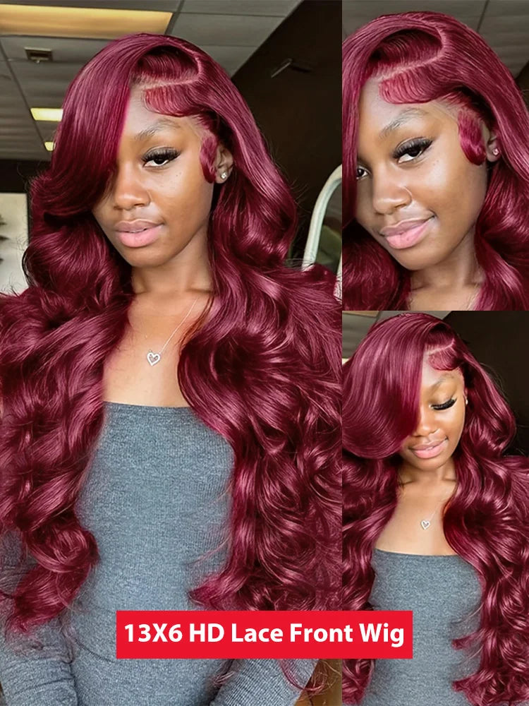 Lace Frontal Wig Remy Body Wave Transparent Lace Front Human Hair Wigs For Women