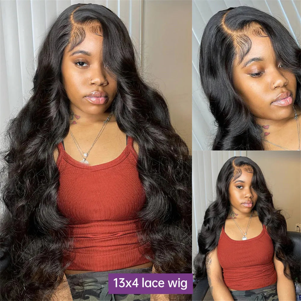 High Density Wave Lace Front Wig Human Hair 13x6 13x4 360 Body Wave HD Lace Front Wigs