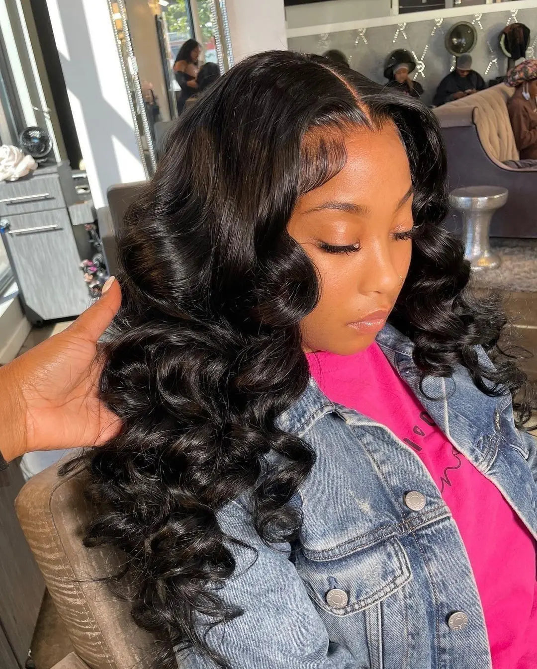 Lace Frontal Wig 100% Human Hair Loose Deep Wave Frontal Wigs