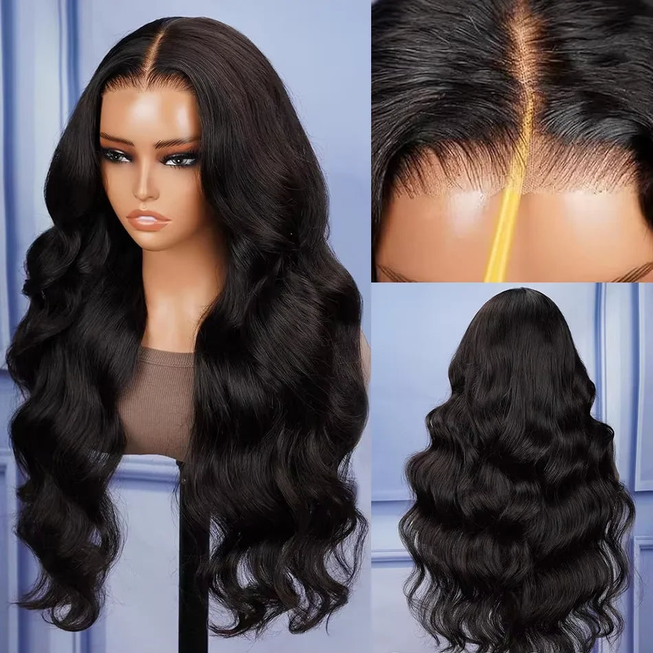 Lace Frontal Wig 100% Human Hair Glueless Wig Ready To Wear 4x4 Closure Wig