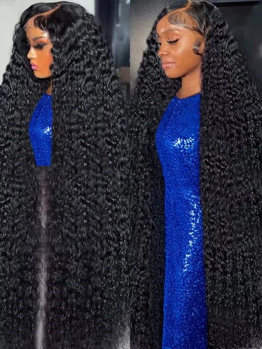 13x6 Water Wave Hd Lace Front Wig Pre Cut Lace PrePlucked 7x5 13x4 Wear Go Glueless Curly Human Hair Wigs