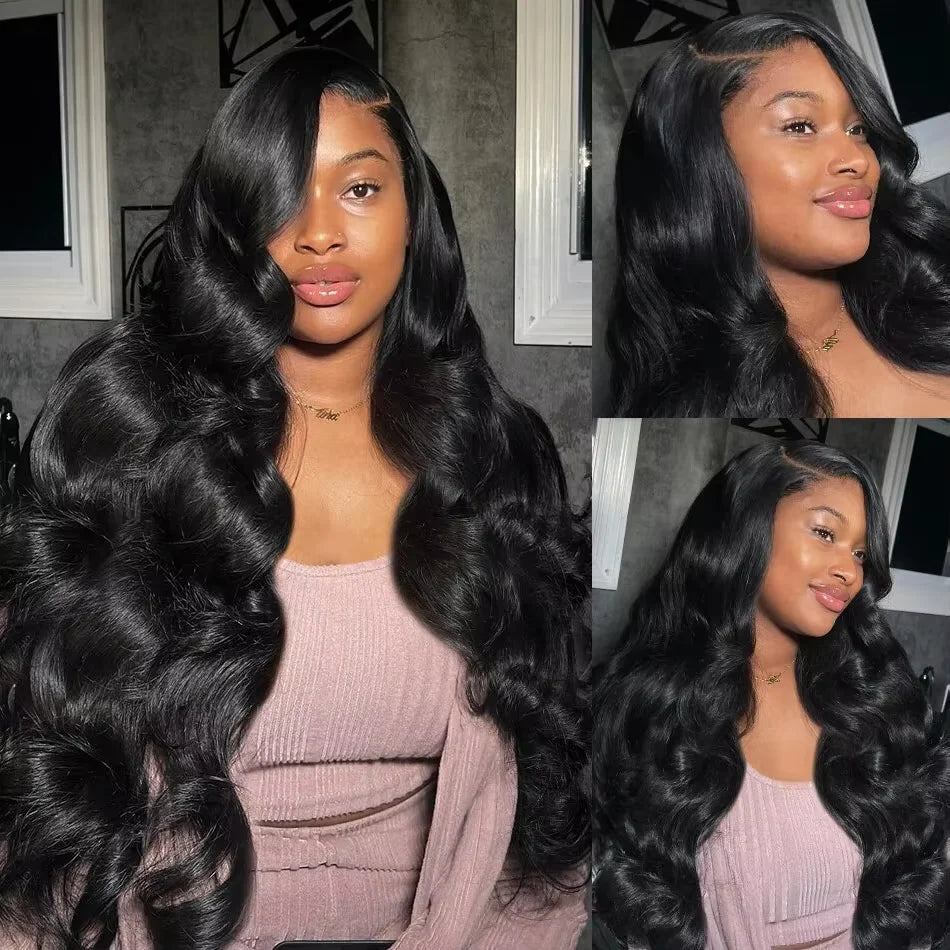 Lace Frontal Wig 100% Human Hair Glueless Wig Ready To Wear 4x4 Closure Wig