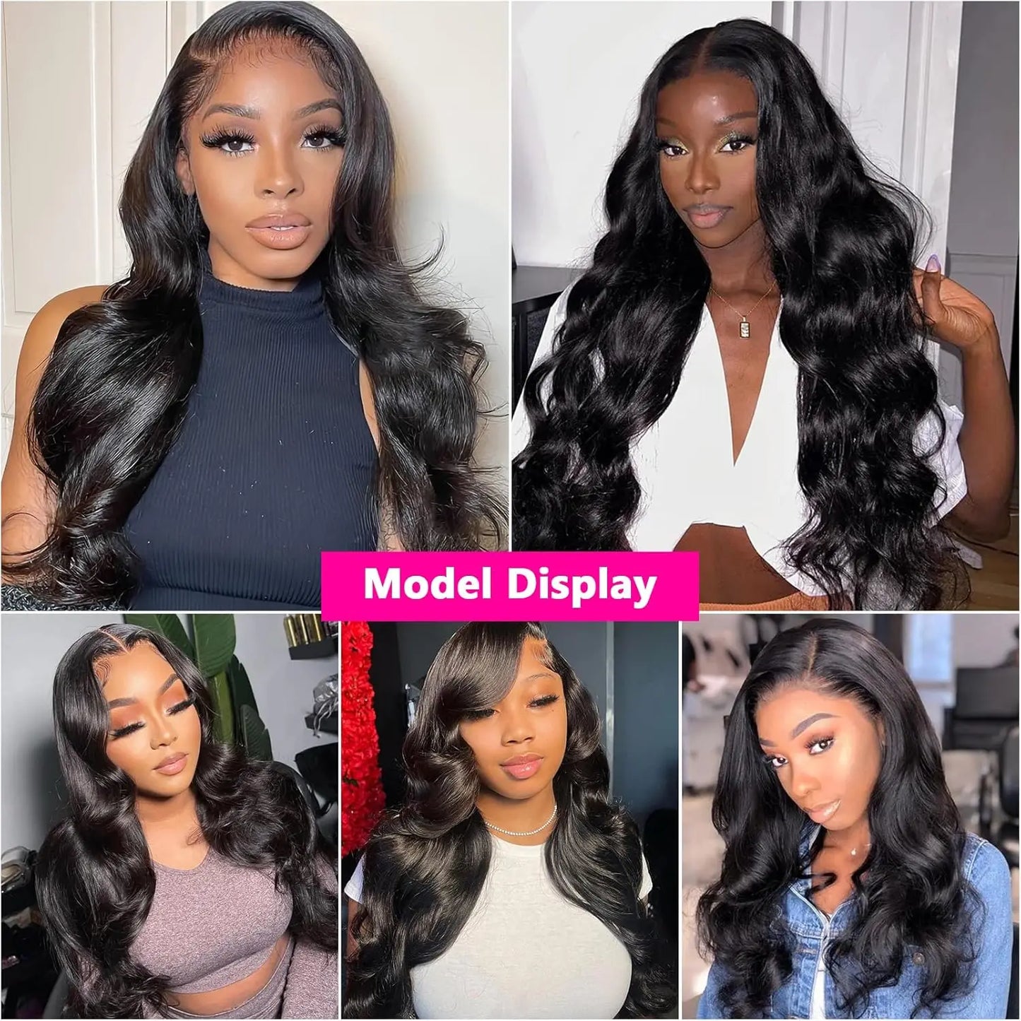 High Density Wave Lace Front Wig Human Hair 13x6 13x4 360 Body Wave HD Lace Front Wigs