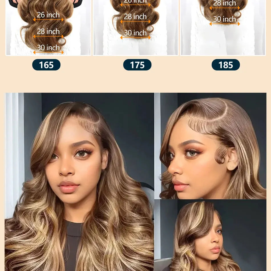 Hd Lace Frontal Wig Blonde 5x5 closure Body Wave 13x4 Front Human Hair Wigs