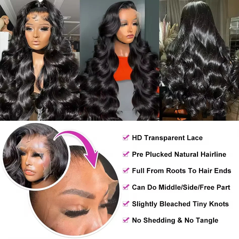 Lace Frontal Wig 100% Human Hair Glueless Wig Ready To Wear 4x4 Closure Wig