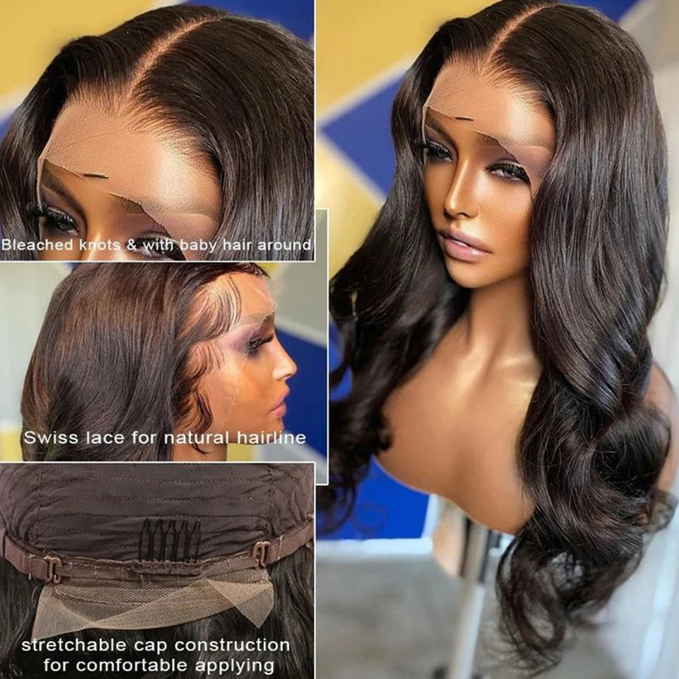 Body Wave Transparent Wear To Go 13*5*2 T Lace Wig Human Hair Wigs