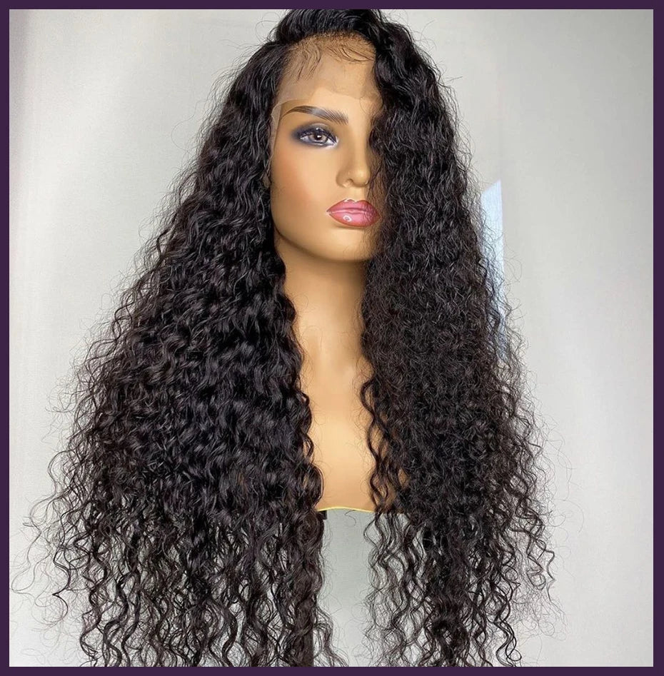 Deep Wave 13x6 HD Lace Front Human Hair Wig Loose Water Curly 13x4 Lace Frontal Wig