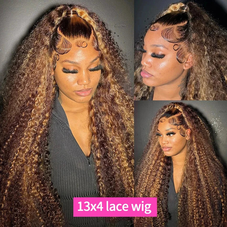 Highlight Wig Human Hair Deep Wave Frontal Wig Hd Lace Wig 13x6 Human Hair 13x4 Water Wave Wigs