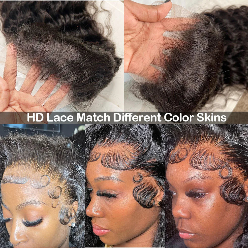 Deep Curly 13x6 HD lace Frontal Wig Deep Wave Lace Front Wig