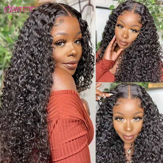 Deep Wave 13x6/13x4 HD Transparent Lace Front Human Hair Wigs