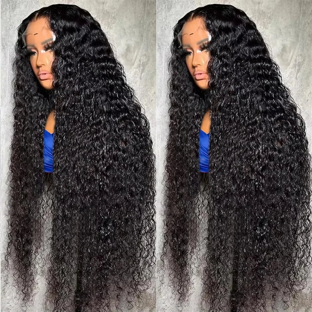 30 40Inch 7x5 Deep Wave Glueless Human Hair Wigs