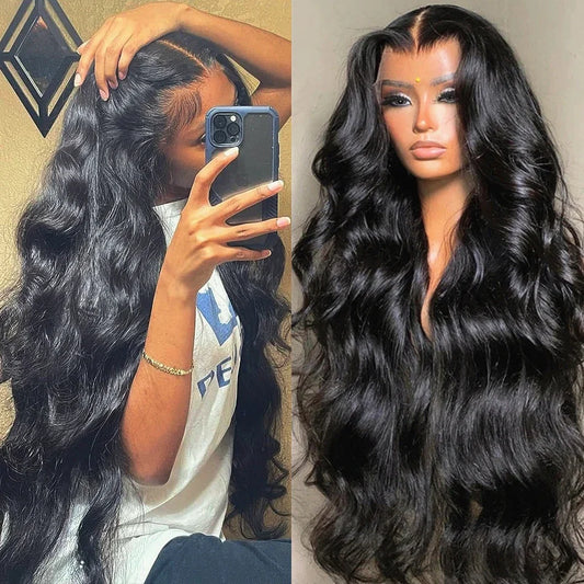 Body Wave Lace Front Wig Pre Plucked Loose Wave Lace Frontal Wig