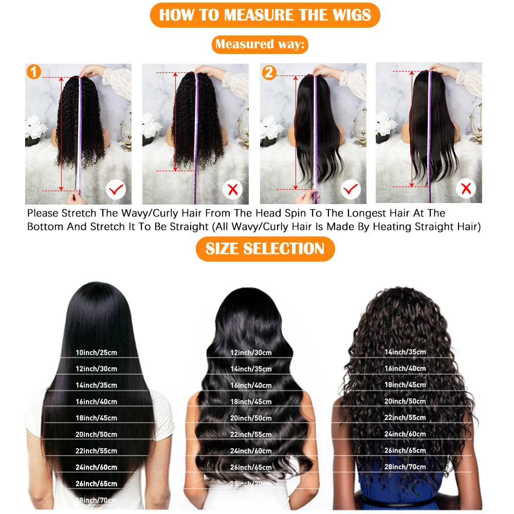 13x6 HD Deep Wave Lace Frontal Wigs 13x4 Water Wave Curly 100% Human Hair 5x5 Glueless Lace Front Wig