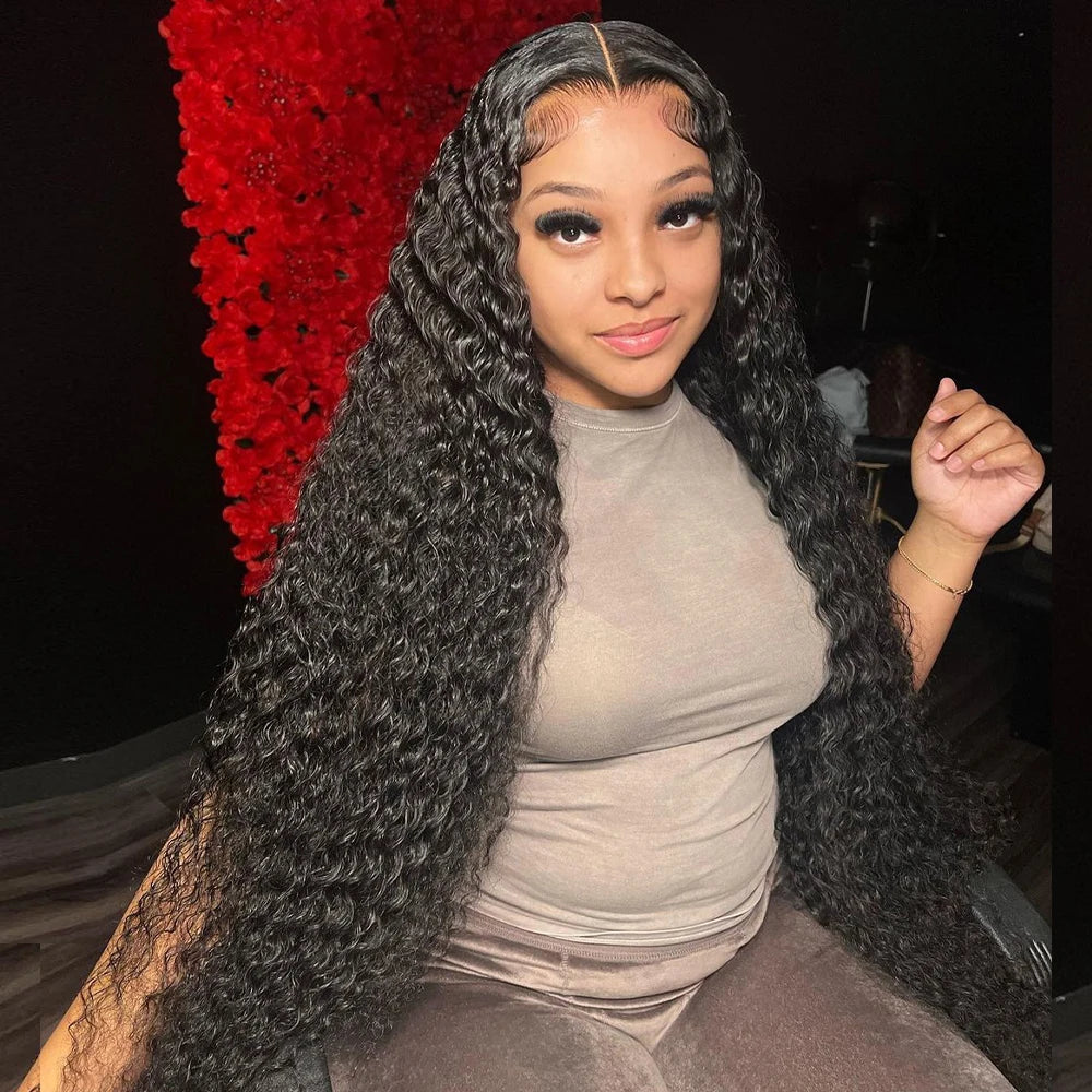 Lace Frontal Wig Water Deep Wave Human Hair Wigs