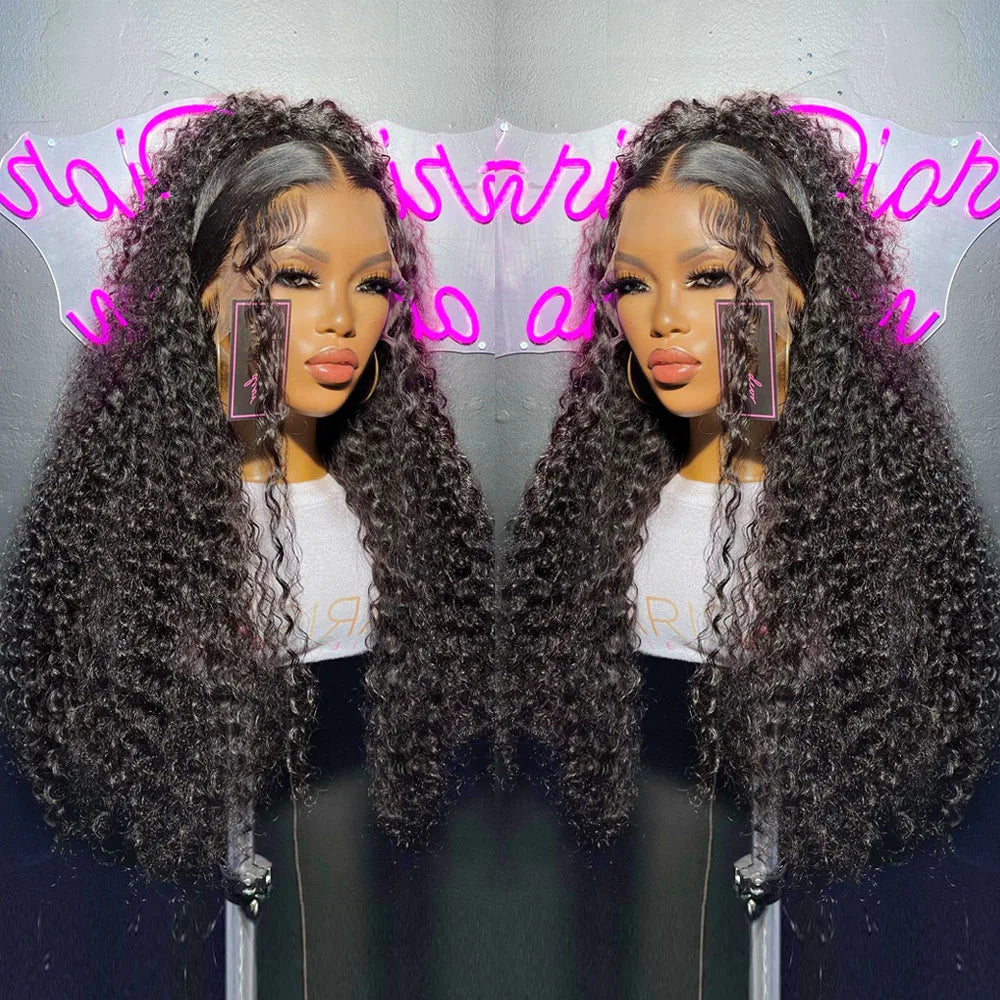 Deep Curly 13x6 HD lace Frontal Wig Deep Wave Lace Front Wig