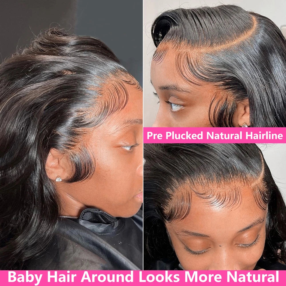 Body Wave Lace Front Wig Pre Plucked Loose Wave Lace Frontal Wig