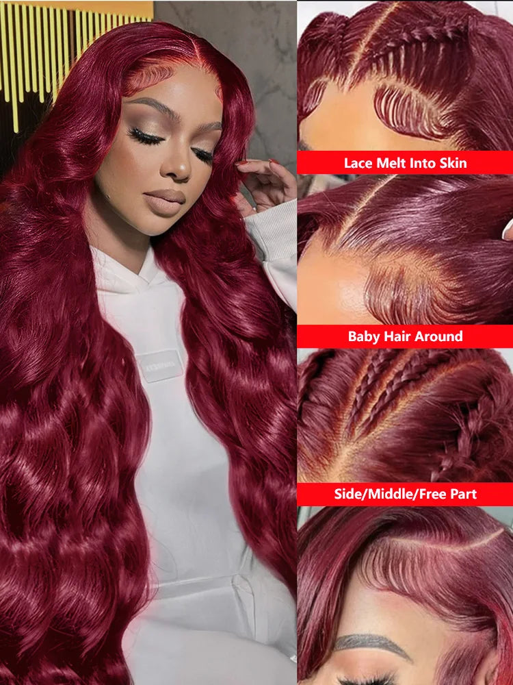 Lace Frontal Wig Remy Body Wave Transparent Lace Front Human Hair Wigs For Women