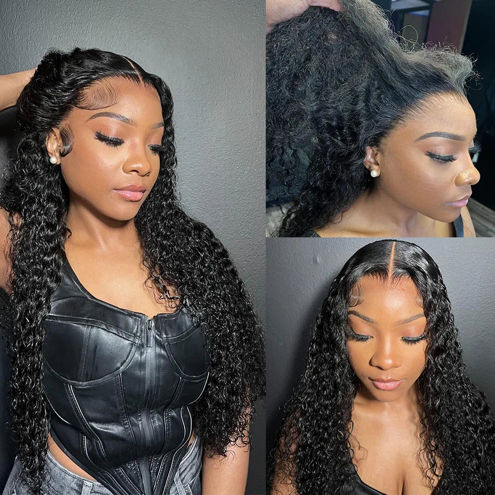 Deep Curly 13x6 HD lace Frontal Wig Deep Wave Lace Front Wig