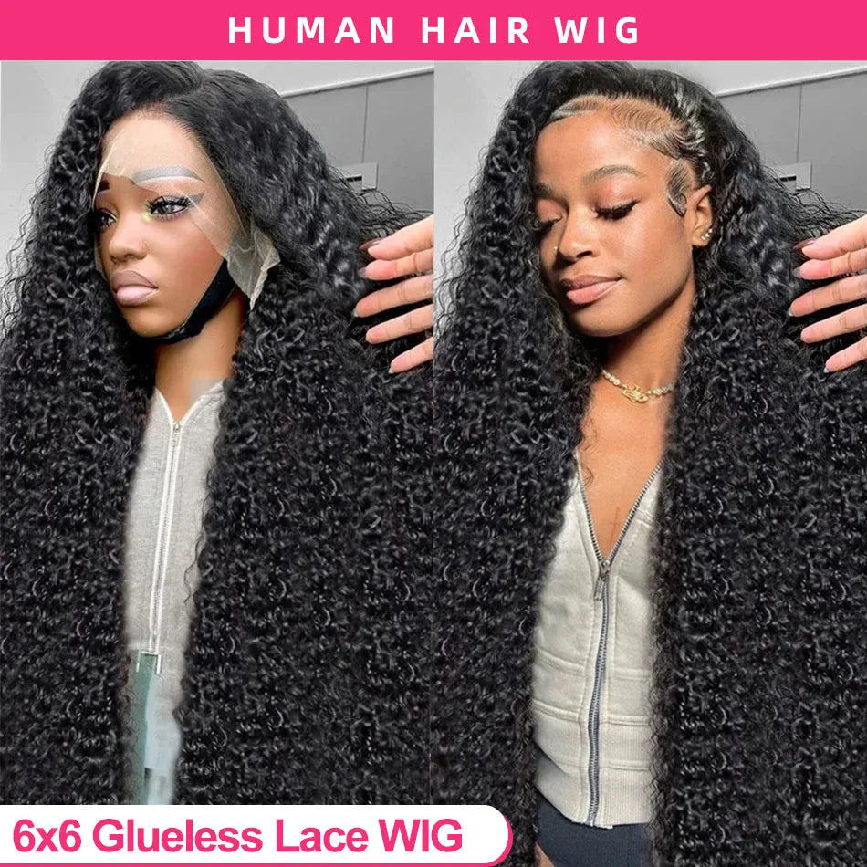 Deep Curly 13x6 HD lace Frontal Wig Deep Wave Lace Front Wig