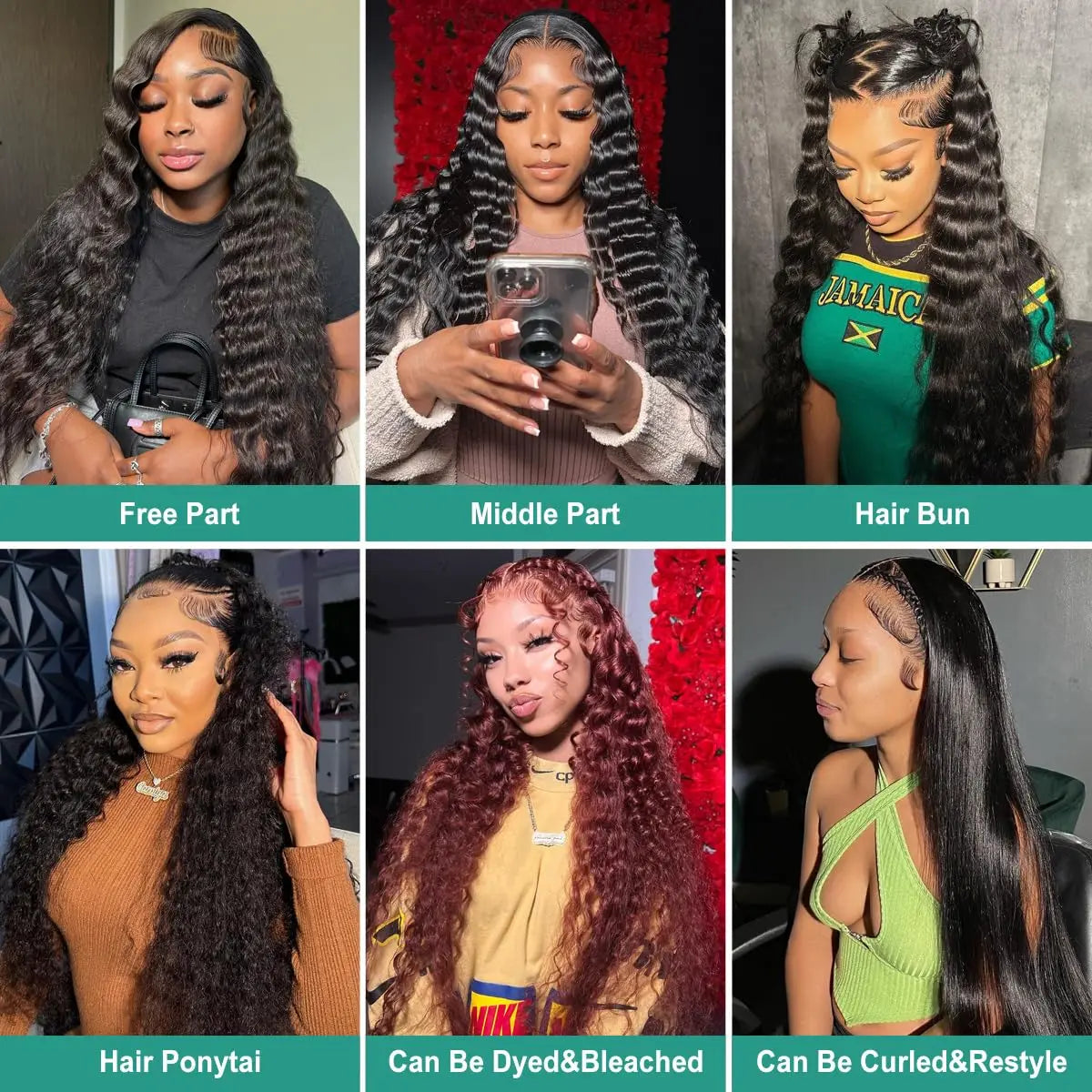 Loose Deep Wave 13x4 13x6 Lace Frontal Human Hair Wigs