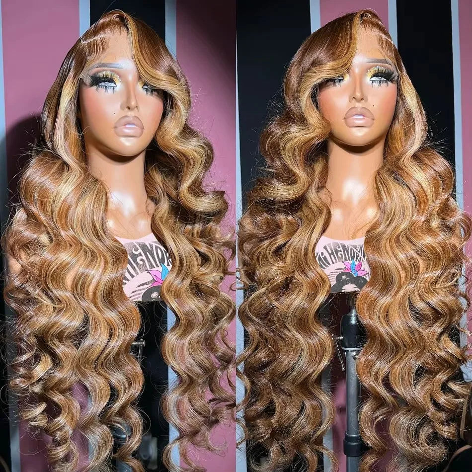 Hd Lace Frontal Wig Blonde 5x5 closure Body Wave 13x4 Front Human Hair Wigs