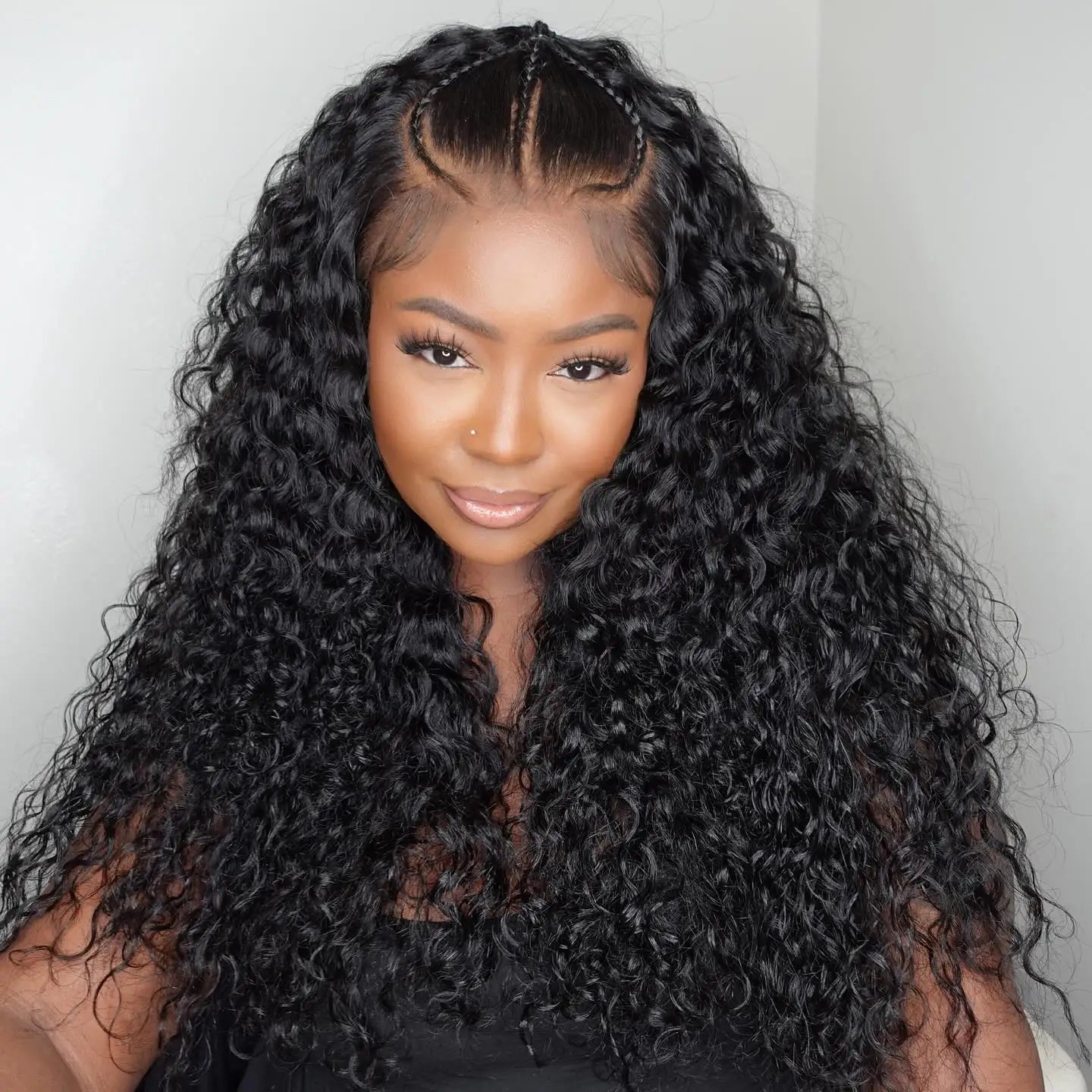 Deep Wave 36 38  Inch 13x4  HD Lace Frontal Human Hair Wig Brazilian Curly Wigs For Women