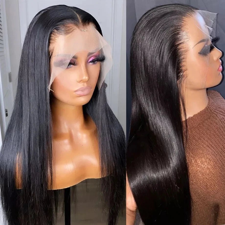 Lace Frontal Wig Brazilian 100% Human Hair Wig Transparent Lace Wigs Cheap Wig