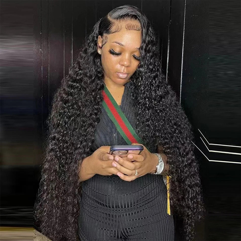 Brazilian Human Hair Wigs Deep Wave Lace Front Wigs