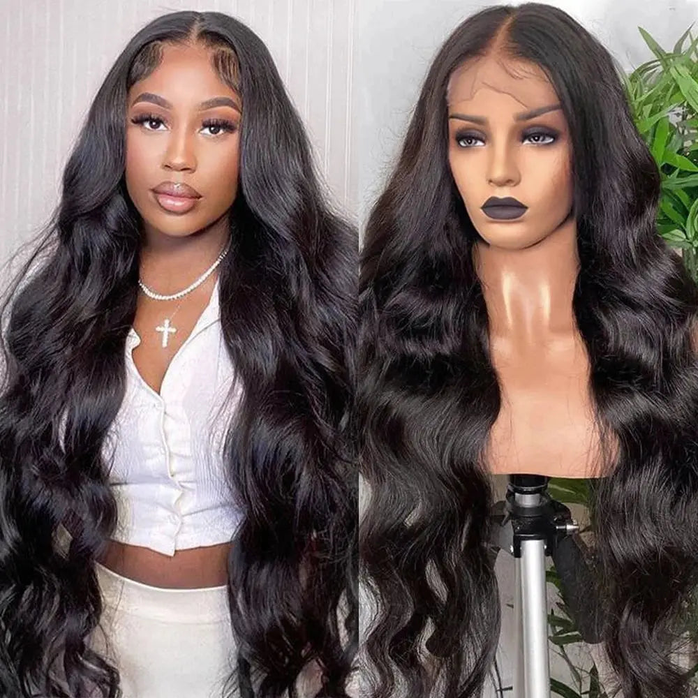 Lace Frontal Wig 100% Human Hair Glueless Wig Ready To Wear 4x4 Closure Wig