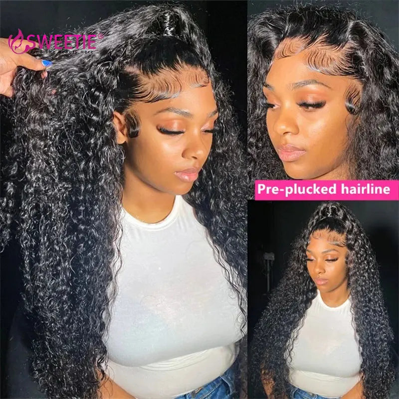 Deep Wave 13x6/13x4 HD Transparent Lace Front Human Hair Wigs