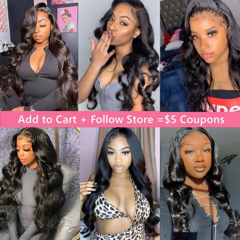 Body Wave Lace Front Wig Pre Plucked Loose Wave Lace Frontal Wig