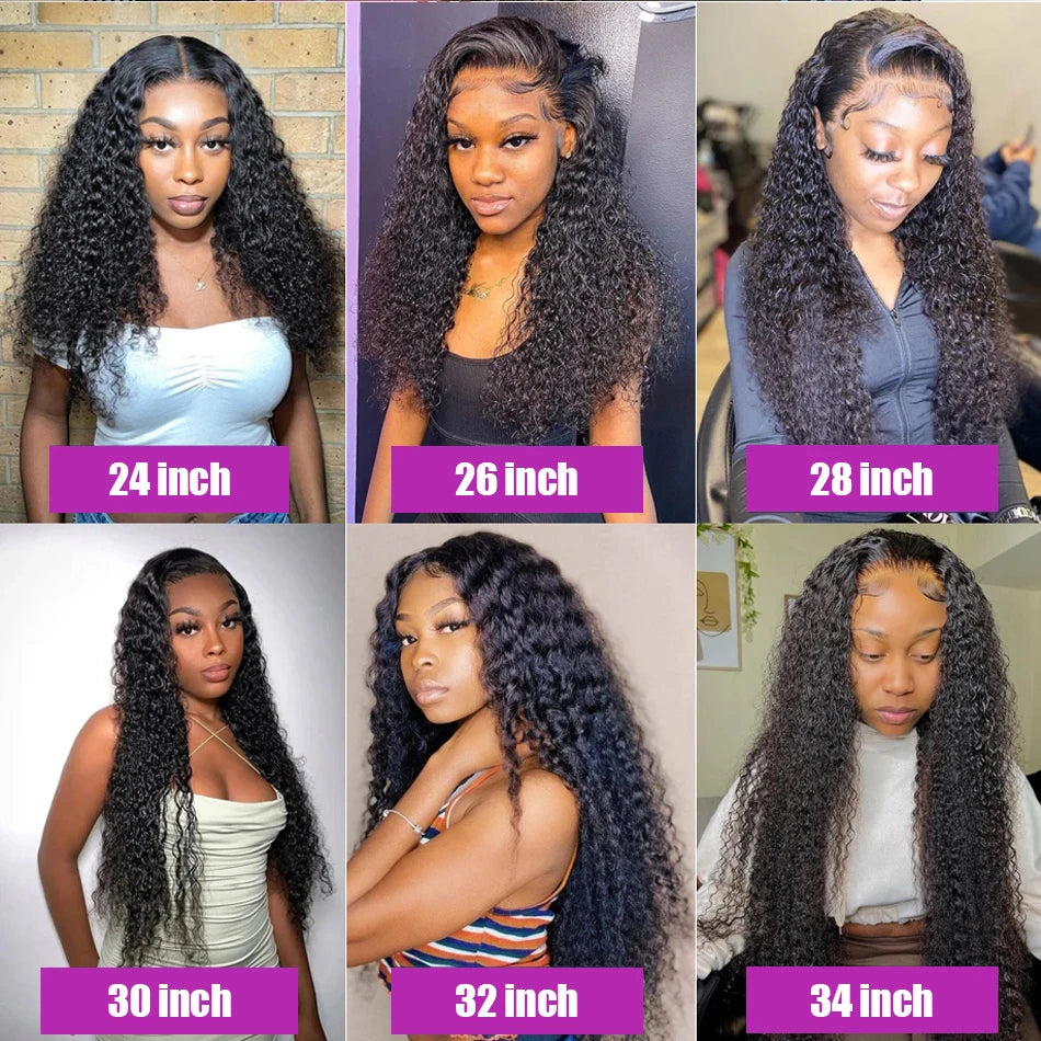 Water Wave Glueless Wig Ready to Wear PrePlucked 13X6 Deep Wave HD Lace Frontal Wig