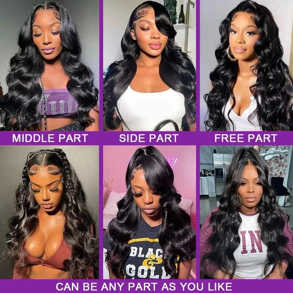 High Density Wave Lace Front Wig Human Hair 13x6 13x4 360 Body Wave HD Lace Front Wigs