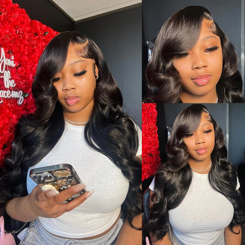 HD Transparent 13x4 13x6 Body Wave Lace Front Wig Pre Plucked 360 Lace Frontal Wig Human Hair Wigs