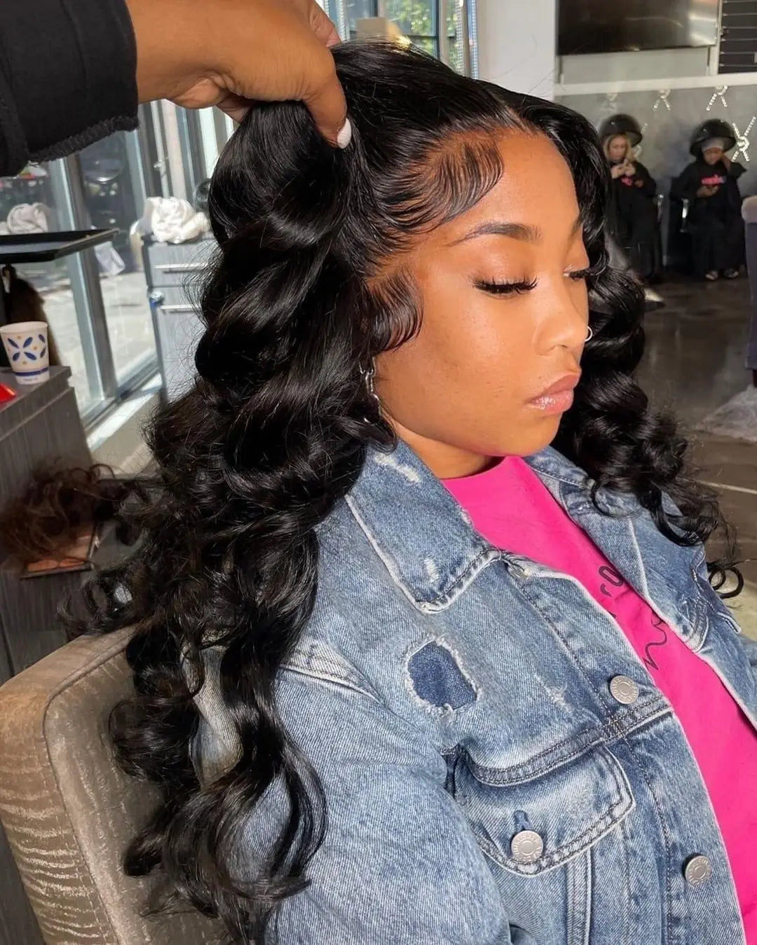 Lace Frontal Wig 100% Human Hair Loose Deep Wave Frontal Wigs