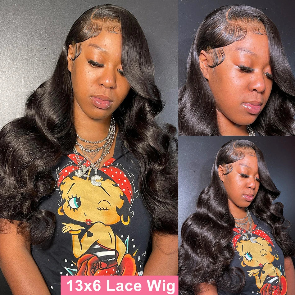 Body Wave Lace Front Wig Pre Plucked Loose Wave Lace Frontal Wig