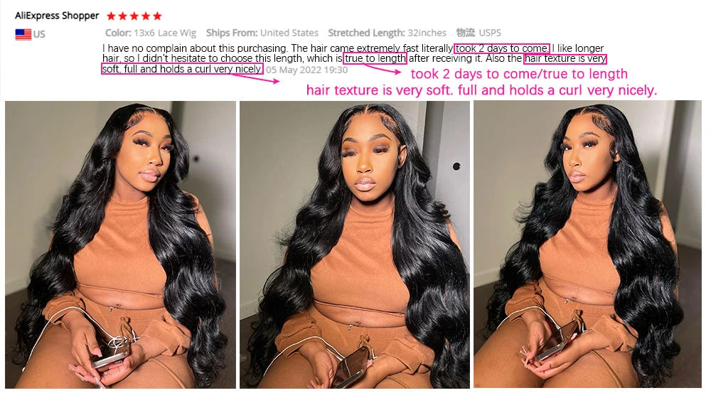 HD Transparent 13x4 13x6 Body Wave Lace Front Wig Pre Plucked 360 Lace Frontal Wig Human Hair Wigs