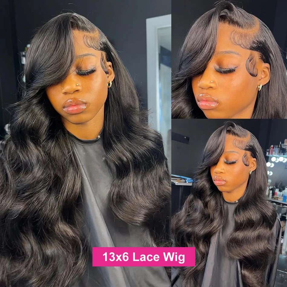 High Density Wave Lace Front Wig Human Hair 13x6 13x4 360 Body Wave HD Lace Front Wigs