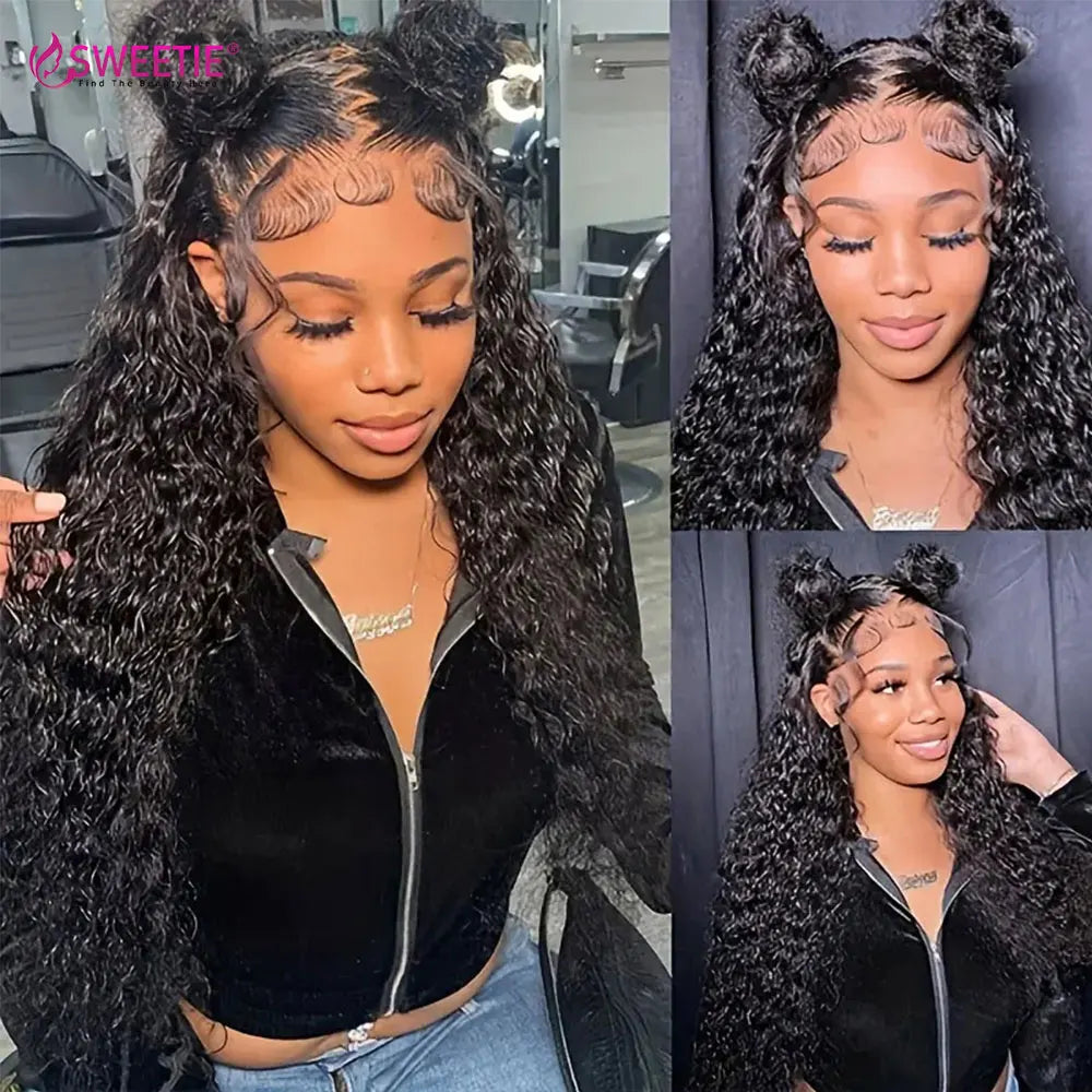 Deep Wave 13x6/13x4 HD Transparent Lace Front Human Hair Wigs