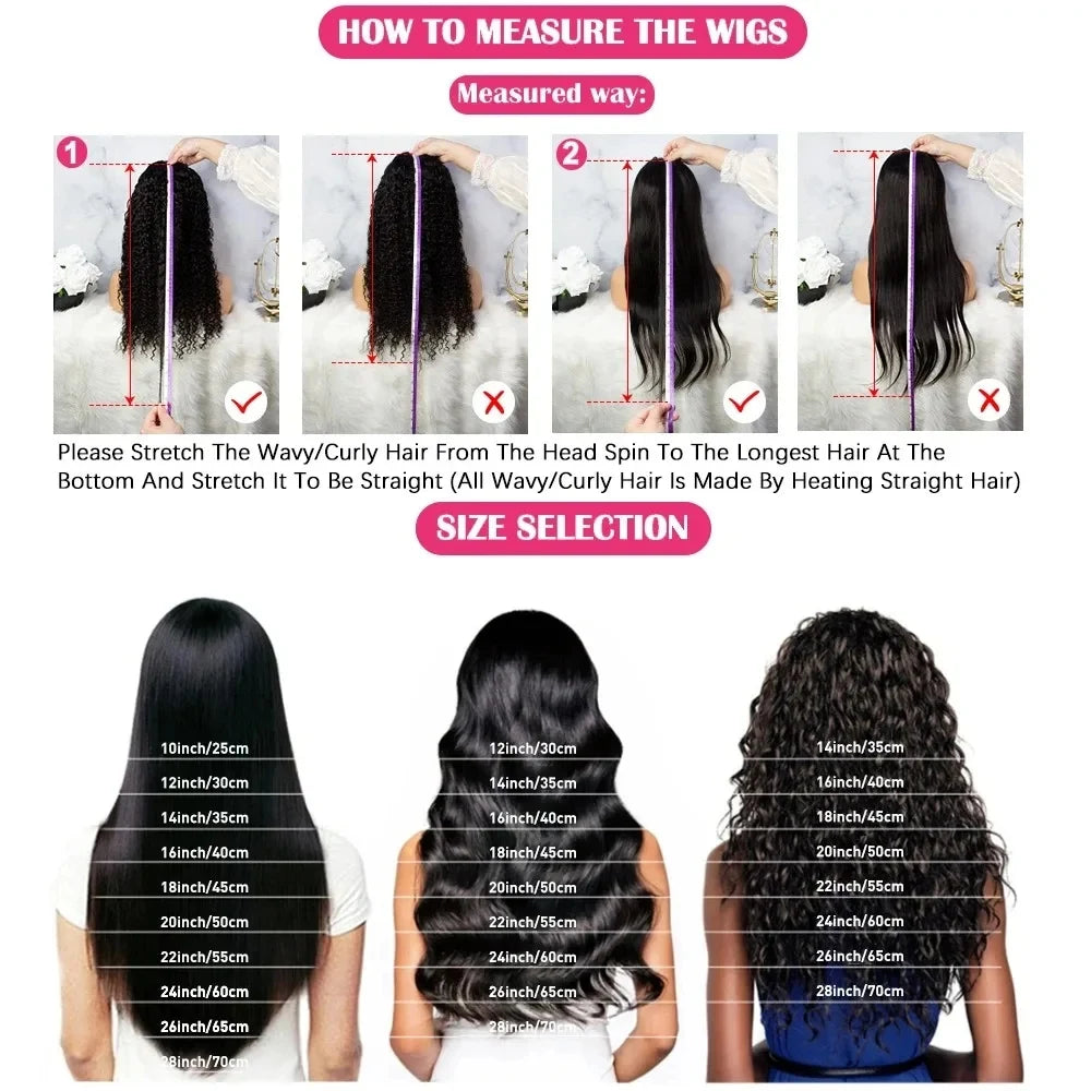 Curly Wigs 13x4 HD Lace Front Human Hair Deep Wave 13x6 Lace Frontal Wig Brazilian 250 density For Women