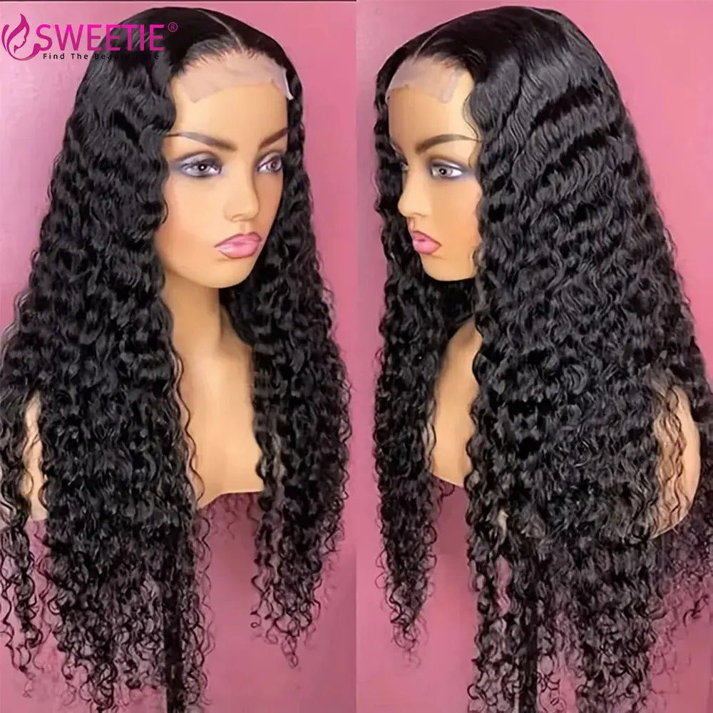 Deep Wave 13x6/13x4 HD Transparent Lace Front Human Hair Wigs