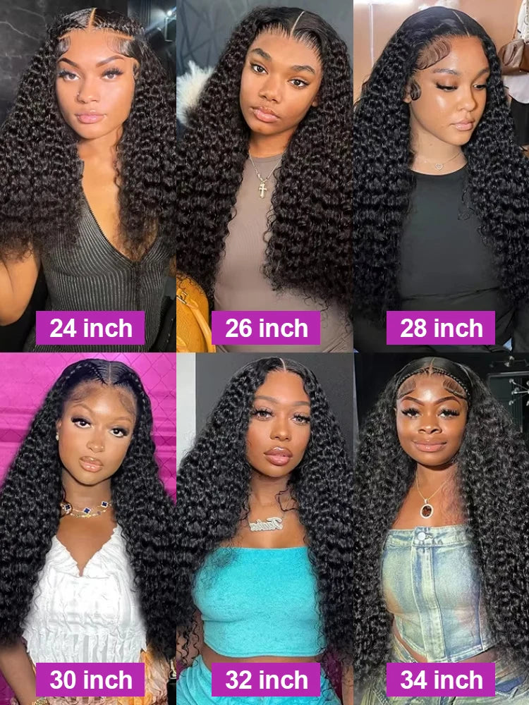 13x6 Water Wave Hd Lace Front Wig Pre Cut Lace PrePlucked 7x5 13x4 Wear Go Glueless Curly Human Hair Wigs