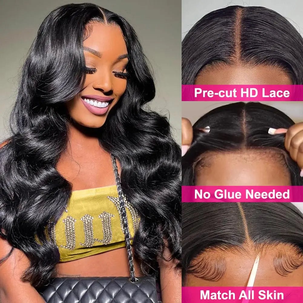 High Density Wave Lace Front Wig Human Hair 13x6 13x4 360 Body Wave HD Lace Front Wigs